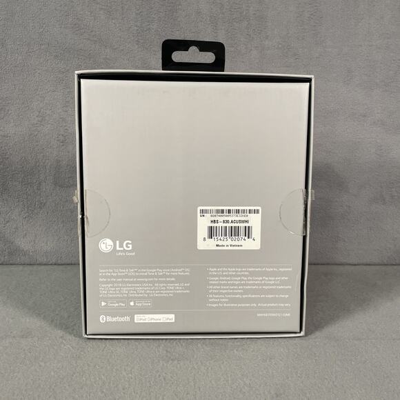LG HBS-830 TONE Ultra Bluetooth Wireless Stereo Headset White - Picture 2 of 5